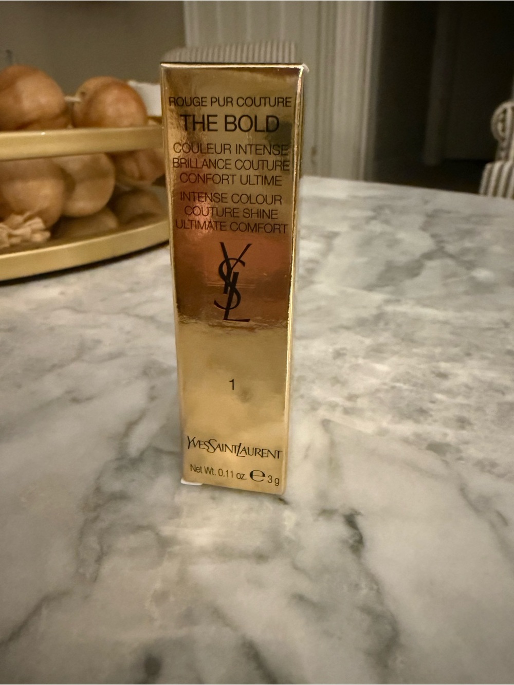 Yves Saint Laurent The Bold Rouge Pur Couture Lipstick - Gold Packaging